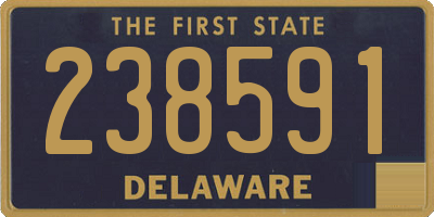 DE license plate 238591