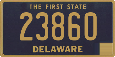 DE license plate 23860
