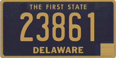 DE license plate 23861