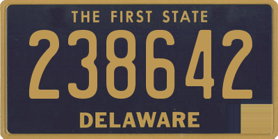 DE license plate 238642