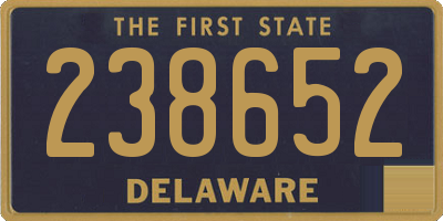 DE license plate 238652