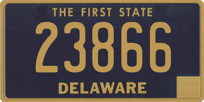 DE license plate 23866