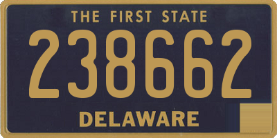DE license plate 238662