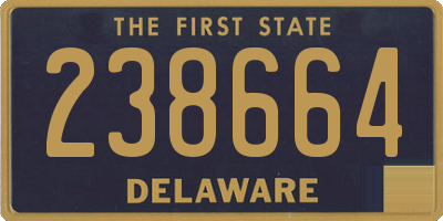 DE license plate 238664