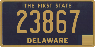 DE license plate 23867