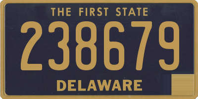 DE license plate 238679