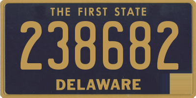 DE license plate 238682