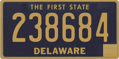 DE license plate 238684