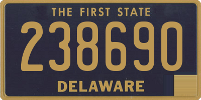 DE license plate 238690