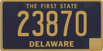 DE license plate 23870