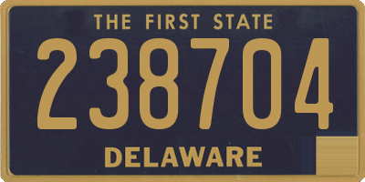 DE license plate 238704