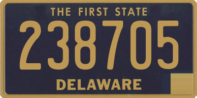DE license plate 238705