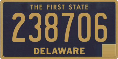DE license plate 238706