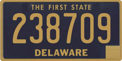 DE license plate 238709
