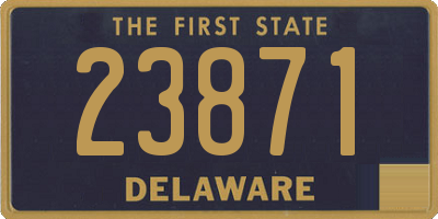 DE license plate 23871