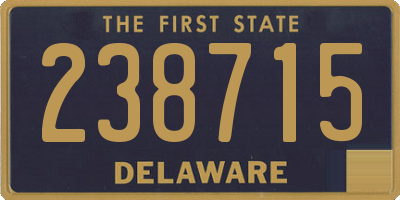 DE license plate 238715