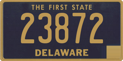 DE license plate 23872