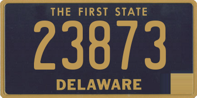 DE license plate 23873