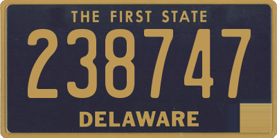 DE license plate 238747