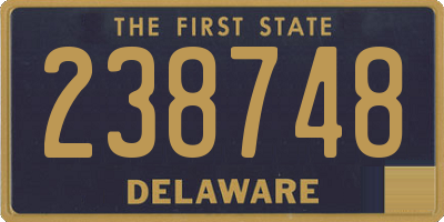 DE license plate 238748
