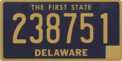 DE license plate 238751