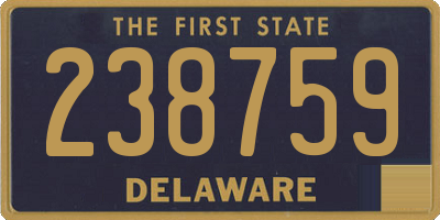 DE license plate 238759