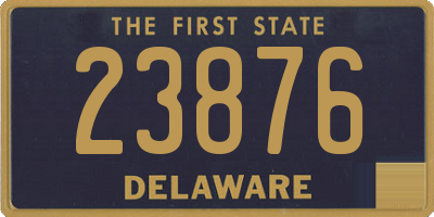 DE license plate 23876