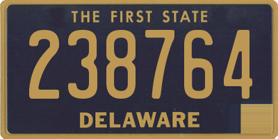 DE license plate 238764