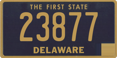 DE license plate 23877