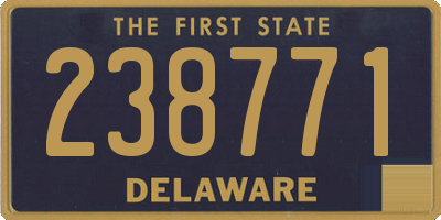 DE license plate 238771