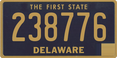 DE license plate 238776