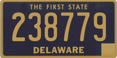 DE license plate 238779
