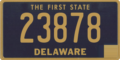 DE license plate 23878