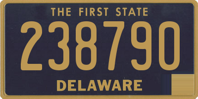 DE license plate 238790