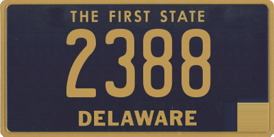 DE license plate 2388