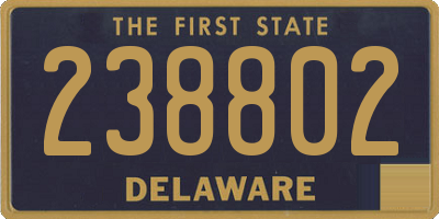 DE license plate 238802