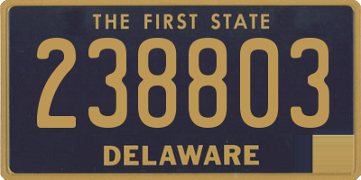 DE license plate 238803