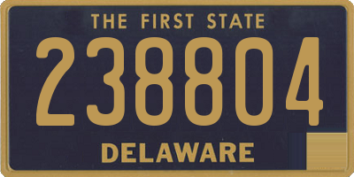 DE license plate 238804