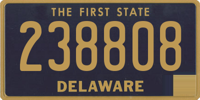 DE license plate 238808