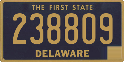 DE license plate 238809