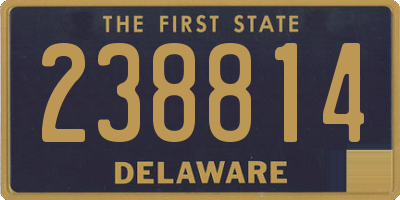 DE license plate 238814