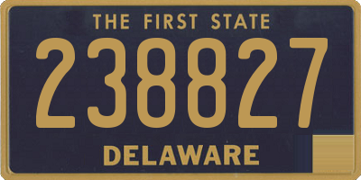 DE license plate 238827
