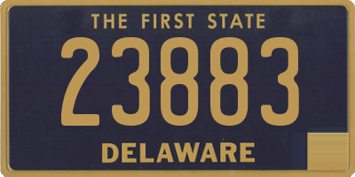 DE license plate 23883
