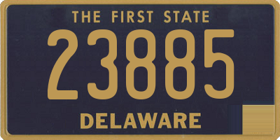 DE license plate 23885