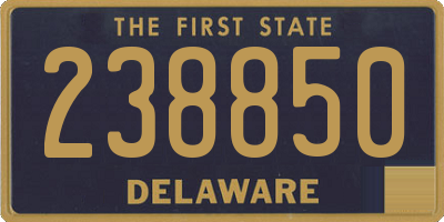 DE license plate 238850