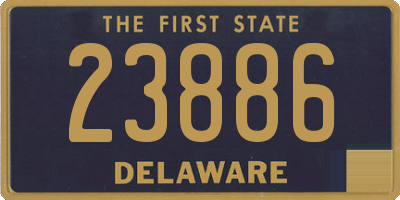 DE license plate 23886