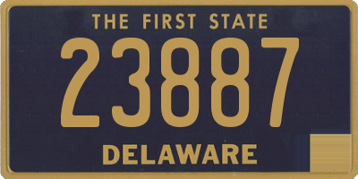 DE license plate 23887
