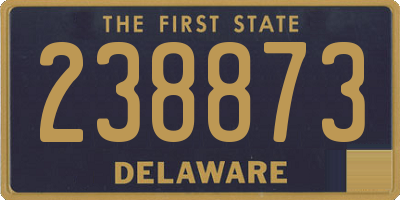 DE license plate 238873