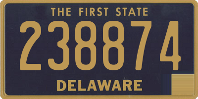 DE license plate 238874