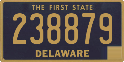 DE license plate 238879